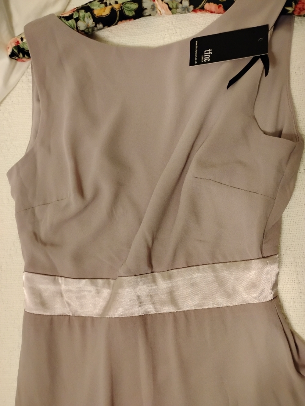tfnc London Gorgeous Rich Champagne Maxi Dress Size 10 (Normal US 6) Formal Nwt
